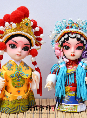 卡通京剧娃娃摆件装饰