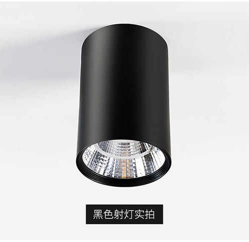 led明装射灯圆形吊线吸顶式过道背景墙客厅餐厅免开孔12W18W36瓦 - 图0