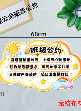 自习无纺布行为习惯墙装饰好习惯伴我成长主题黑板报学习走廊贴纸