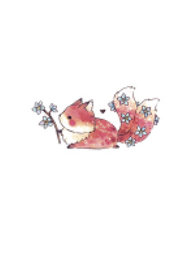 有料ULIAO 小狐狸纹身贴防水持久日式少女软妹个性卡通可爱
