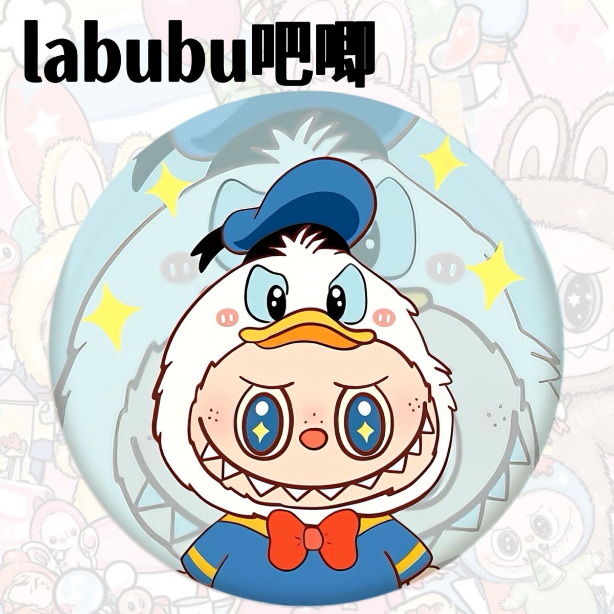 labubu拉布布徽章吧唧可爱卡通高颜值胸章挂件 - 图3