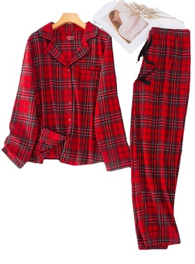 Men's And Women's Pajamas For Autumn And Winter Suit Christm