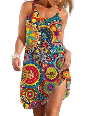 Ethnic Style Women's Slip Dress Bohemain Beach Skirt Summer
