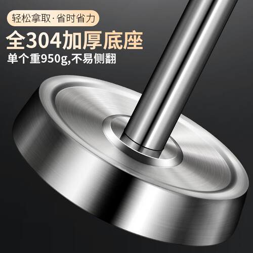 日本304不锈钢新款旋转厨具架锅铲挂架挂件厨房炊具铲勺收纳架子 - 图1