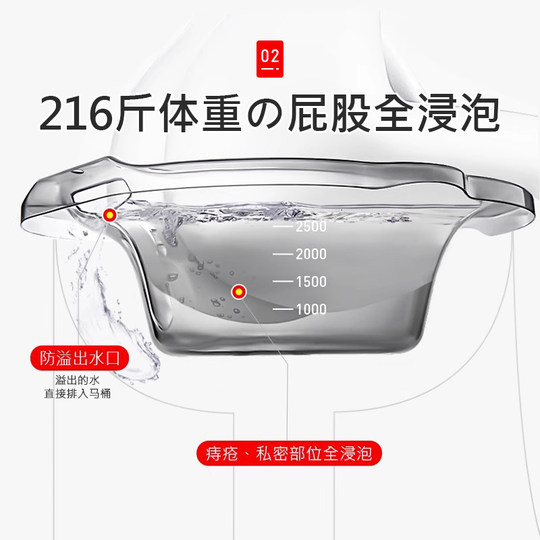 Japanische schwangere Frauen waschen ihr Gesäß in einem hockfreien Bidet