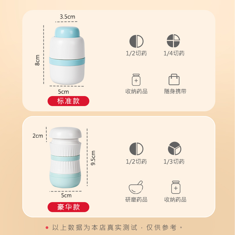 日本分药器三分之一切药器一分三分药片精准切割器磨药神器大药丸-图1