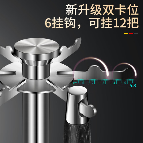 日本304不锈钢新款旋转厨具架锅铲挂架挂件厨房炊具铲勺收纳架子 - 图0