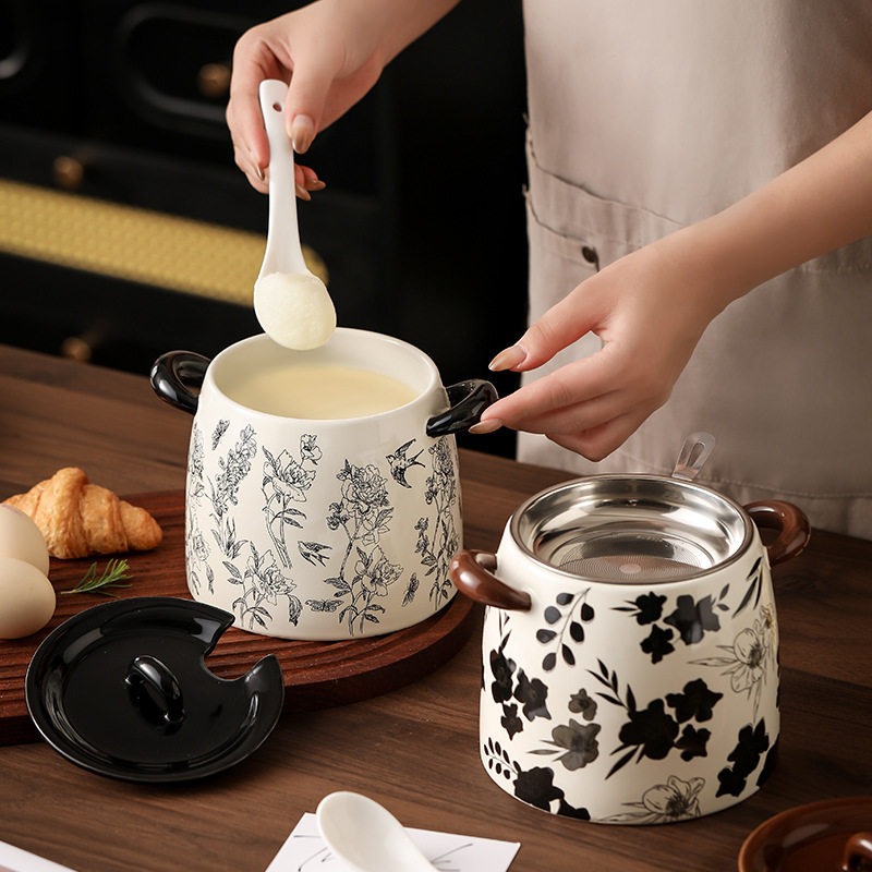 日本陶瓷猪油罐家用耐高温带盖大容量油泼辣子椒佐料储物罐食品级,淘宝优惠券,粉丝福利购,淘宝优惠卷