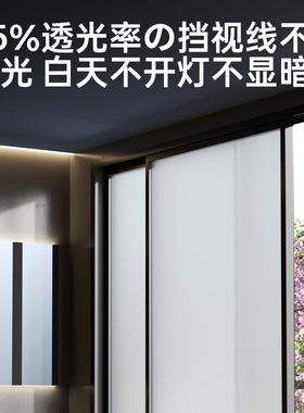 日本玻璃贴纸透光不透人