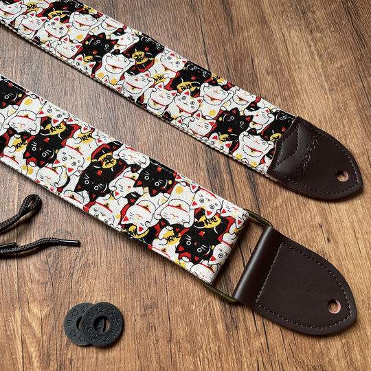 GIGFORU Ремень для бас-гитары с героями мультфильмов