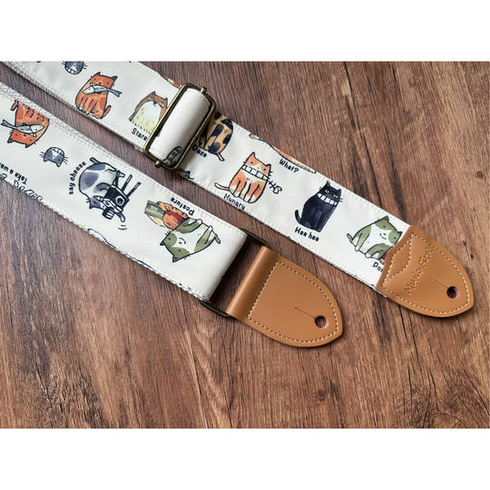 GIGFORU Ремень для бас-гитары с героями мультфильмов