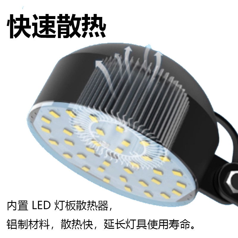led机床工作灯强磁吸夹子220v照明灯车床冲床机器设备工业台灯