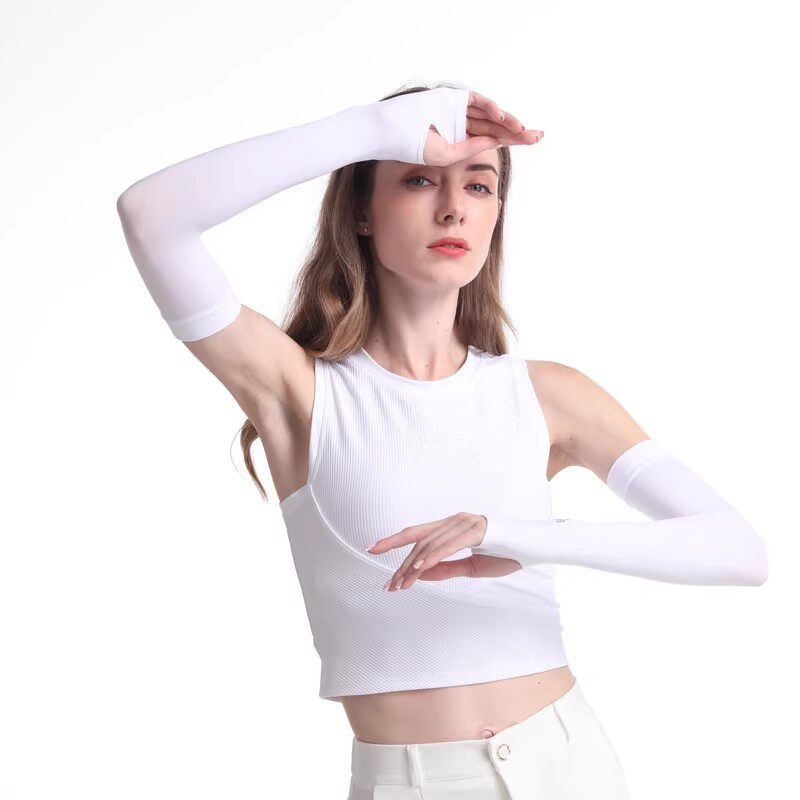 冰薄防晒袖套女防紫外线长款户外骑行手护臂