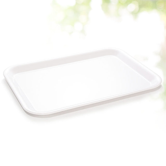 Melamine White Plastic Kindergarten Cake Bread Tray
