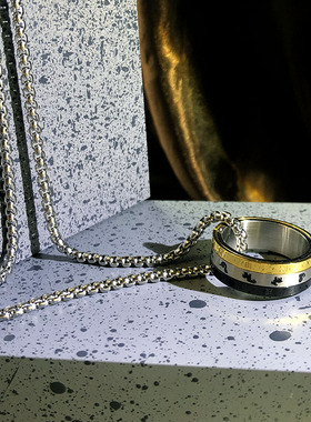 十二生肖戒指项链钛钢时尚男女