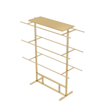 Metal Iron Art Inner Dress Pants Shorts Shelf Light Lavish Minimalist Pants Bifacial Side Hanging Mid Island Shelf Floor Style Display Shelf