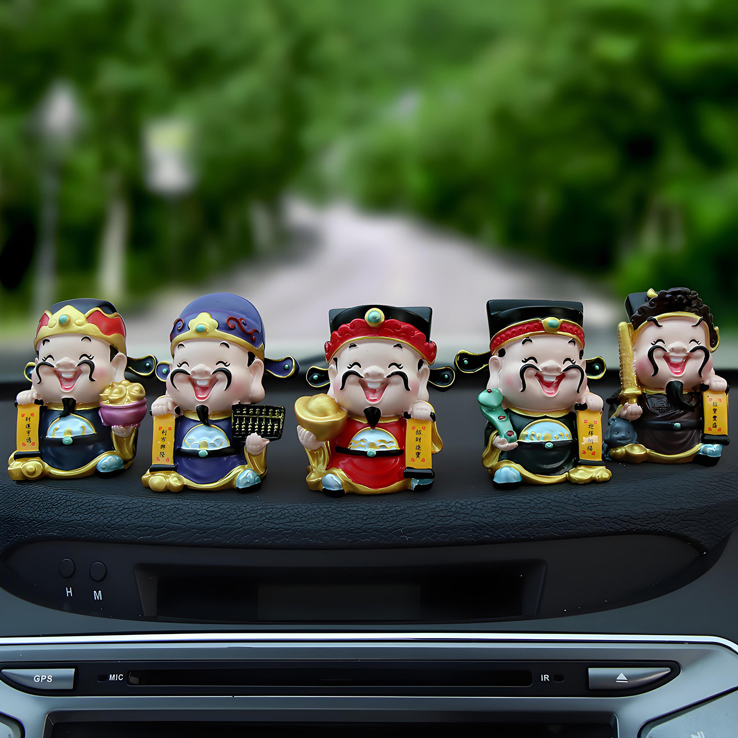 汽车摆件摇头五路财神爷创意车载可爱公仔高档车上内装饰用品大全,淘宝优惠券,粉丝福利购,淘宝优惠卷