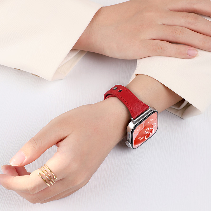 适用于华为watchfit4表带fit3/2真皮小蛮腰反扣腕带智能手表fit4pro高级感女款替换配件 - 图2