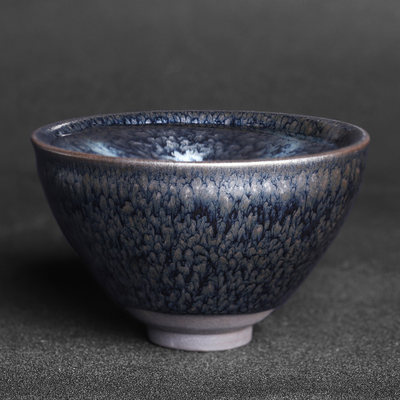 建盏主人杯茶杯天目盏油滴百花茶盏家用大号单个仿宋代点茶碗手工 虎窝淘