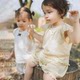 Guiqi Bear Baby Girl Summer ຊຸດສັ້ນເສອແຂນສັ້ນ