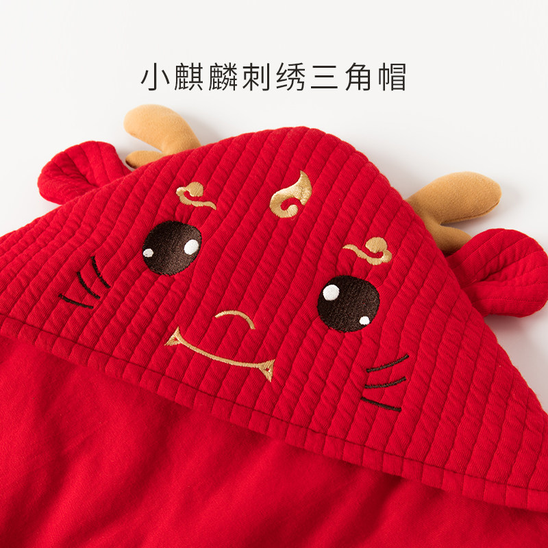 乖奇熊冬季新生儿满月婴儿喜庆抱被 乖奇熊婴童抱被/抱毯