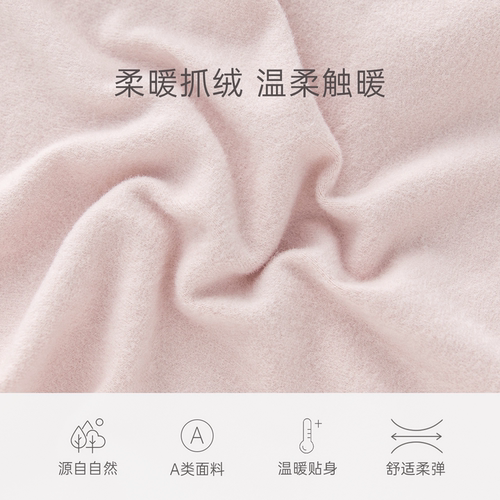 乖奇熊春秋季女宝宝抓绒连体衣婴儿居家保暖可爱哈衣弹力爬服春装 - 图1