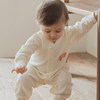 Guiqi Bear baby long-sleeved jumpsuit pure cotton