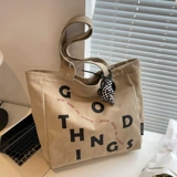 Брендовый японский вместительный и большой шоппер, тканевый мешок, подходит для студента