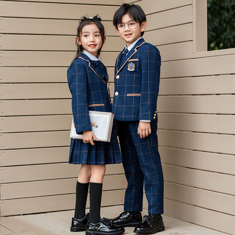 男女童西装校服儿童英伦学院风小学生班服幼儿园园服演出礼服套装