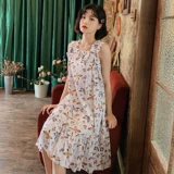 Комфортная тонкая летняя пижама, свежая юбка, эффект подтяжки, свободный крой