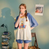 Летняя пижама, хлопковая шелковая юбка, осенняя