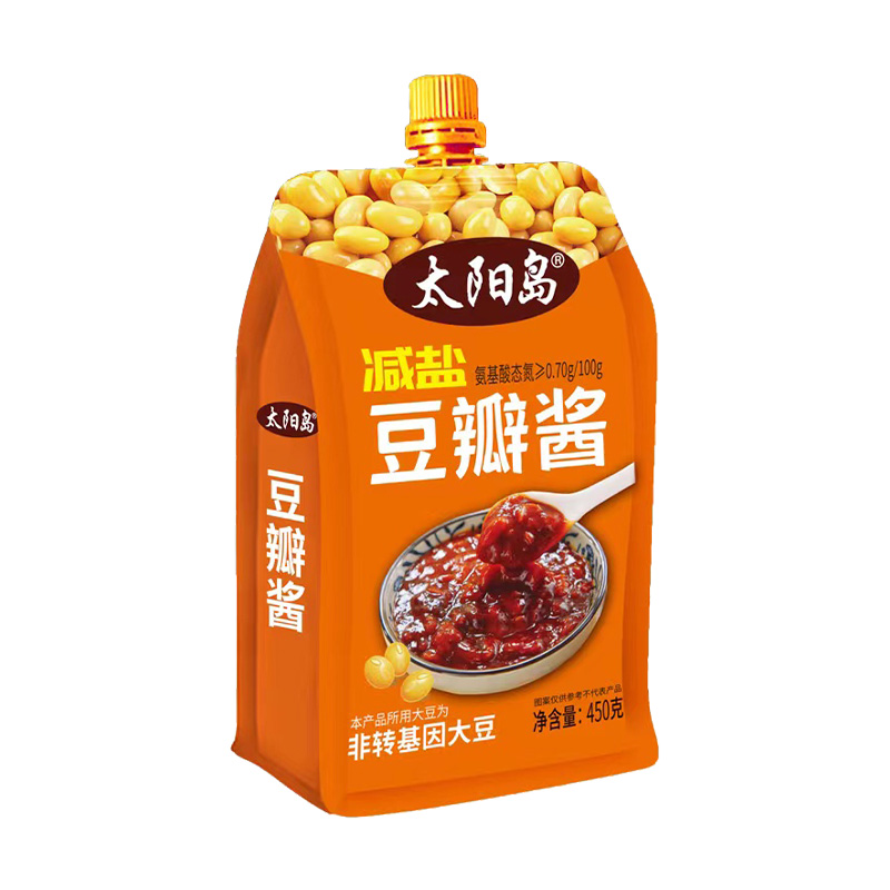 太阳岛葱伴侣豆瓣酱450g减盐豆瓣酱黄豆酱家用东北大酱炒菜专用