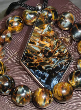 彼得石手链手串纳米比亚彼得石风暴蓝彼得石暴风雨宝石龙鳞彼得石