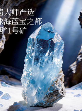 吉照堂天然海蓝宝手串补水正品