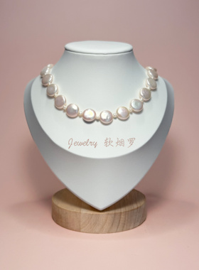 巴洛克异形纽扣珍珠天然炫彩光