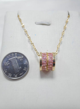 钛钢项链小蛮腰葫芦花朵动物锁骨