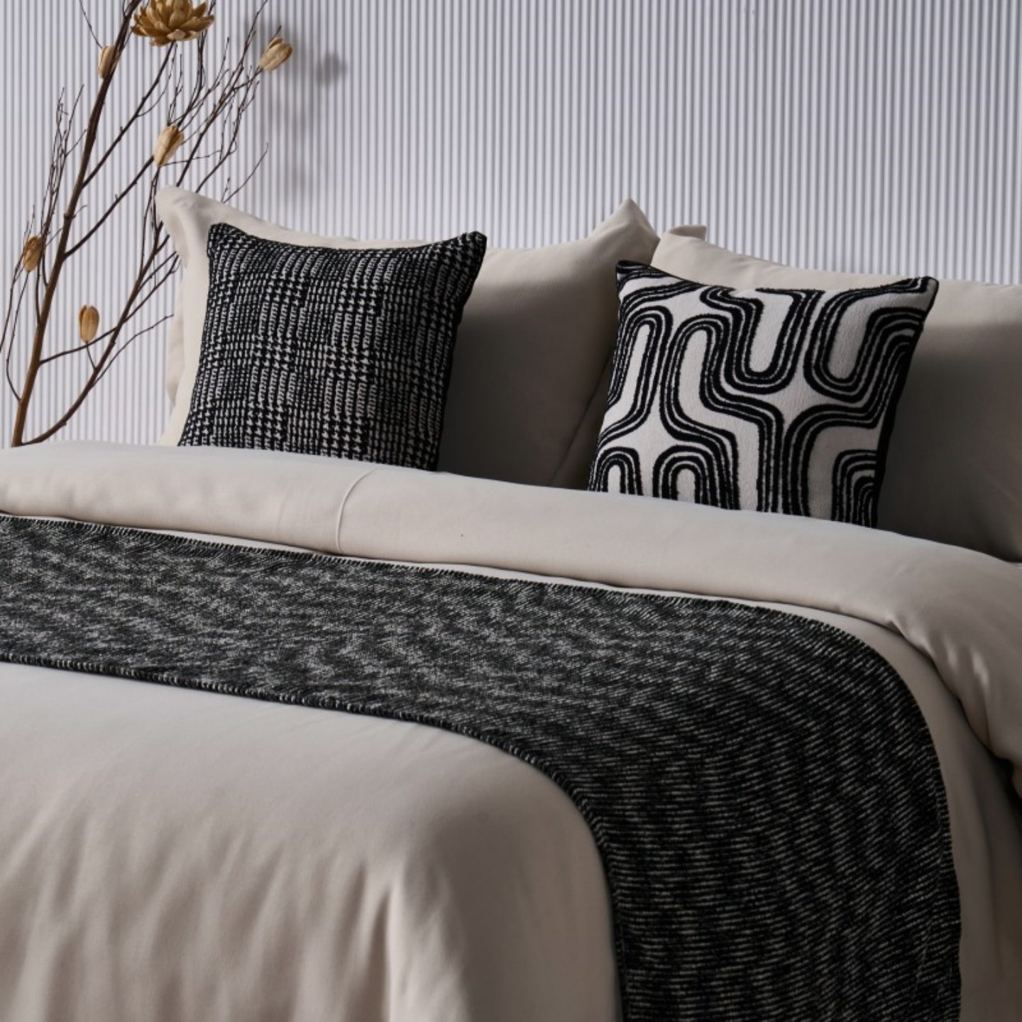 展厅样板间 家具配套床品 轻奢意式侘寂风 高端软装床品多件套 咖,淘宝优惠券,粉丝福利购,淘宝优惠卷