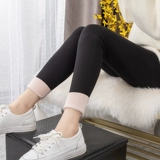 Бархатные демисезонные леггинсы, утепленные штаны, в обтяжку, по фигуре, высокая талия