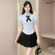 French retro style versatile slimming long-sleeved shirt for women