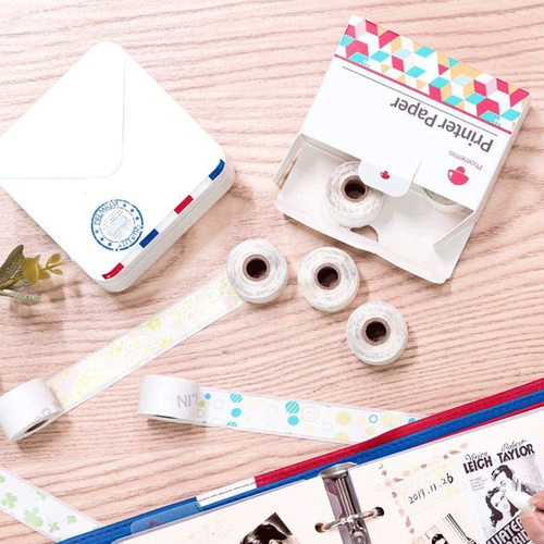 Phomemo 50 53mm M02s系列 一盒三卷 通用打印纸热敏纸 图案贴纸 - 图1