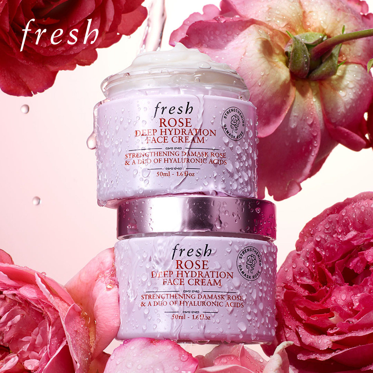 Fresh馥蕾诗大马士革玫瑰保湿乳霜 抓水锁水层层保湿水润轻盈质地 Fresh馥蕾诗官方旗舰店 淘优券