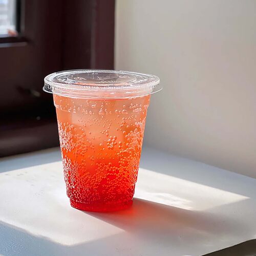 14oz一次性加厚高透PET冰杯咖啡奶茶打包塑料杯带盖果茶冷饮胶杯 - 图3