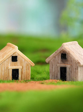 diy微景观木板盆栽公仔小摆件