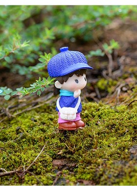 微景观盆栽摄影情侣公仔小摆件