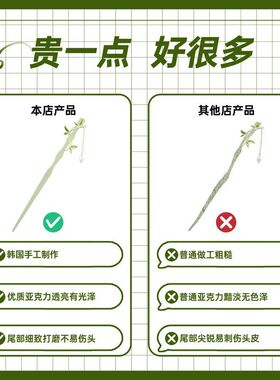逃出大英博物馆同款发簪新中式步摇古风高级感清冷感簪子汉服头饰