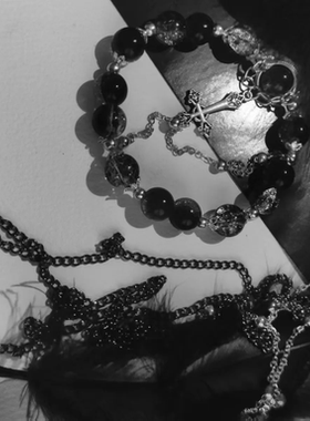 惊封白柳手链diy同款印象手链小众气质高级感手串国风串珠