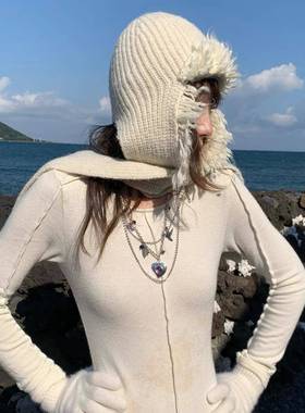 《夜莺心》宝石爱心花朵飞鸽金银双色长版多层项炼叠搭锁骨炼颈饰