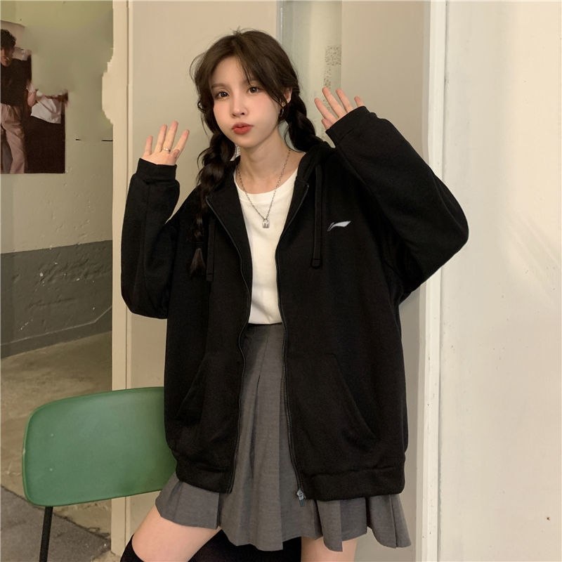 李宁外套男装春秋季情侣款宽松休闲运动连帽夹克上衣透气百搭卫衣,淘宝优惠券,粉丝福利购,淘宝优惠卷