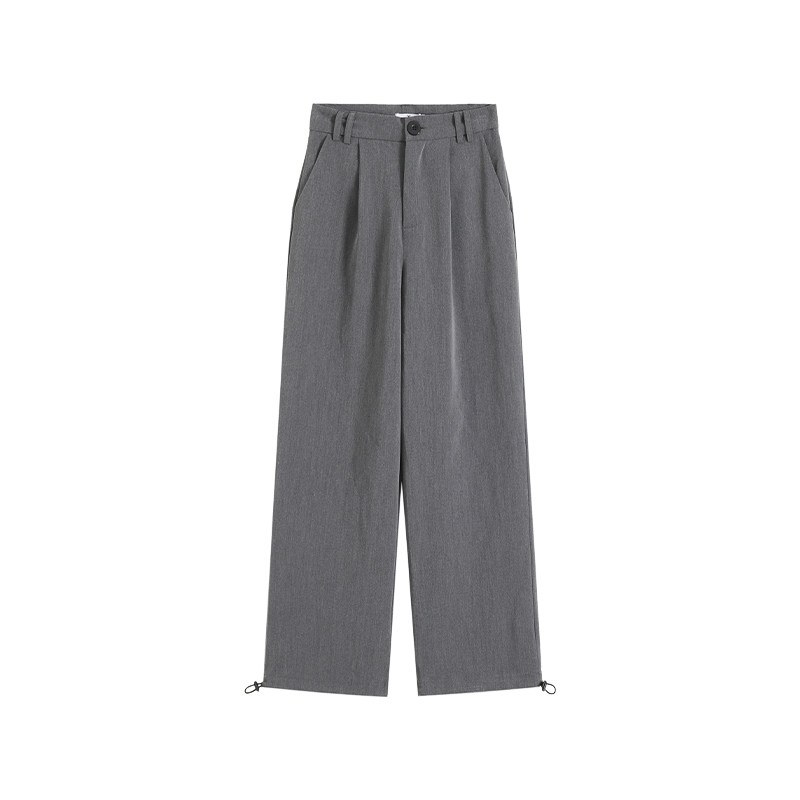 灰色西装裤秋季2020新款束脚哈伦裤 伊索芙休闲裤