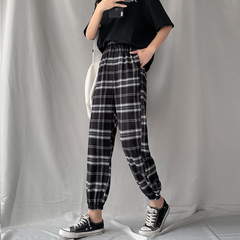 哈伦裤女夏季高腰垂感2020 伊索芙休闲裤